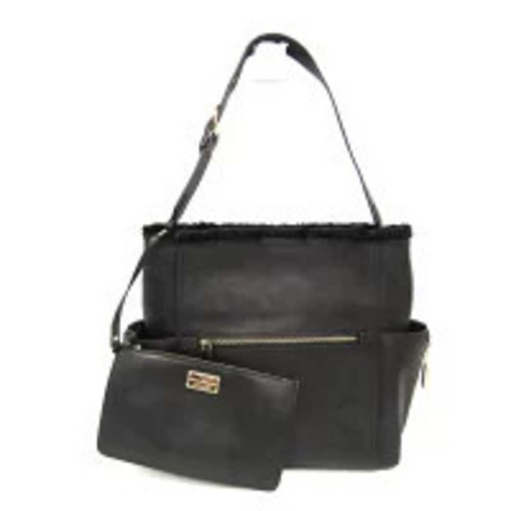 Salvatore Ferragamo Leather Tote Bag Black